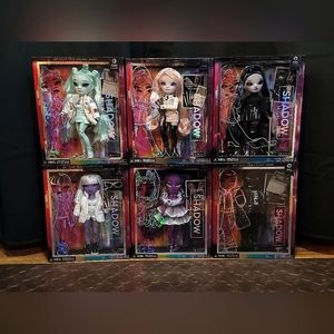 MGA Shadow HIgh Series 2 Complete Set Of 6 - Rainbow High Fashion Dolls